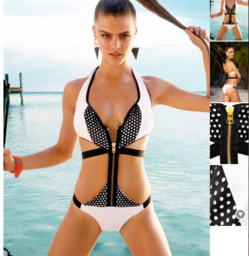 F4305  Cutout Skimpy One-Piece Swim­suit